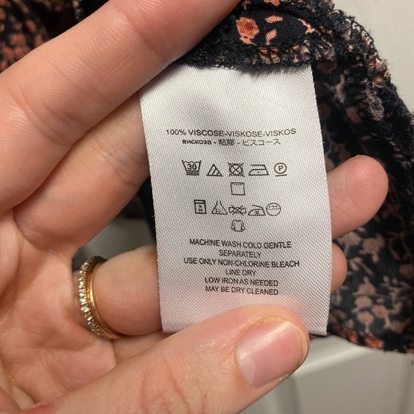 Free people Viscose BOHO Floral Clara Tunic/Mini Dress In Gem Size Medium - Picture 5 of 6